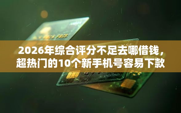2026年综合评分不足去哪借钱，超热门的10个新手机号容易下款的口子推荐