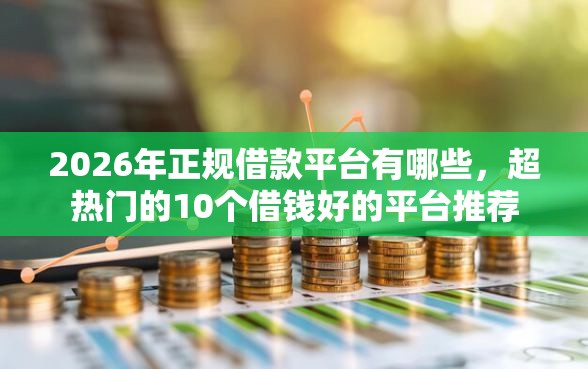 2026年正规借款平台有哪些，超热门的10个借钱好的平台推荐