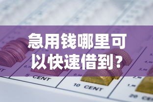 急用钱哪里可以快速借到？5个支持下款到微信的18岁必下款的网贷口子
