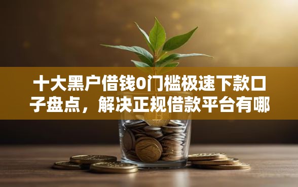 十大黑户借钱0门槛极速下款口子盘点，解决正规借款平台有哪些的问题