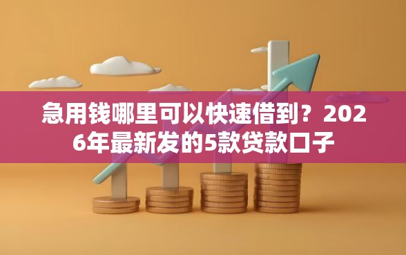 急用钱哪里可以快速借到？2026年最新发的5款贷款口子