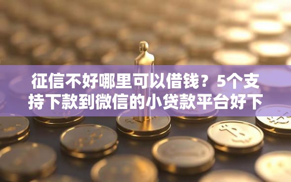 征信不好哪里可以借钱？5个支持下款到微信的小贷款平台好下款