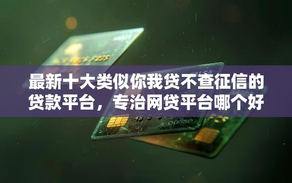 最新十大类似你我贷不查征信的贷款平台，专治网贷平台哪个好下款