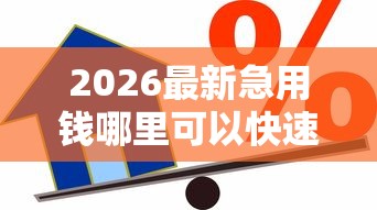 2026最新急用钱哪里可以快速借到，总结十个小额贷款平台！