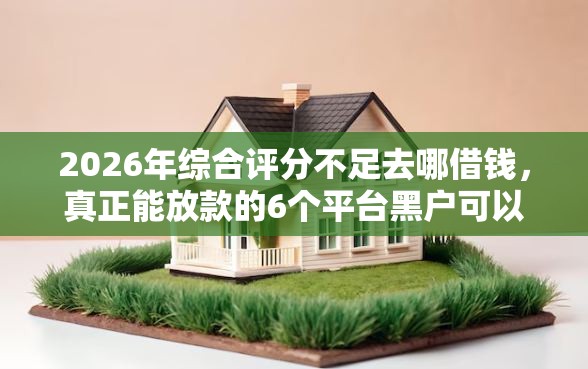 2026年综合评分不足去哪借钱，真正能放款的6个平台黑户可以下款的那种推荐