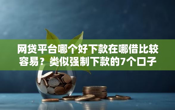 网贷平台哪个好下款在哪借比较容易？类似强制下款的7个口子参考