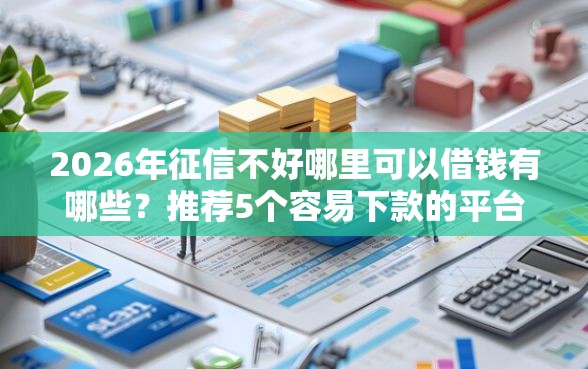 2026年征信不好哪里可以借钱有哪些？推荐5个容易下款的平台