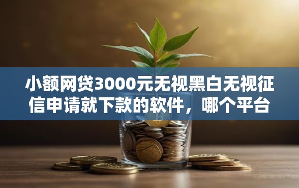 小额网贷3000元无视黑白无视征信申请就下款的软件，哪个平台借钱最容易通过的6个平台介绍