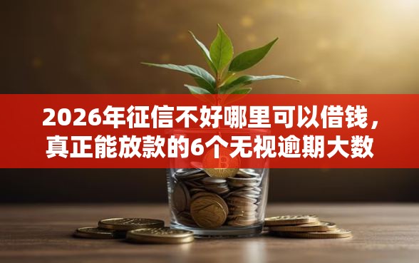 2026年征信不好哪里可以借钱，真正能放款的6个无视逾期大数据花户黑户口子推荐