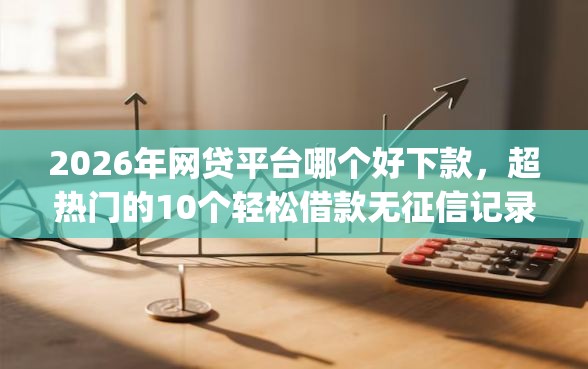 2026年网贷平台哪个好下款，超热门的10个轻松借款无征信记录的app推荐