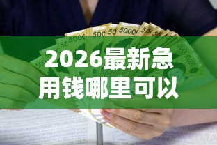2026最新急用钱哪里可以快速借到（支持微信），5个小型贷款平台无私分享