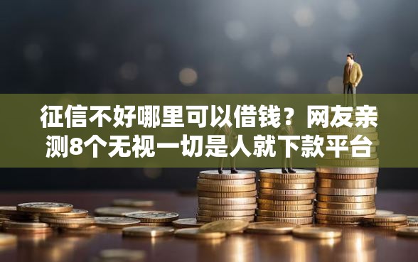 征信不好哪里可以借钱？网友亲测8个无视一切是人就下款平台盘点