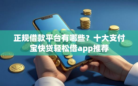 正规借款平台有哪些？十大支付宝快贷轻松借app推荐