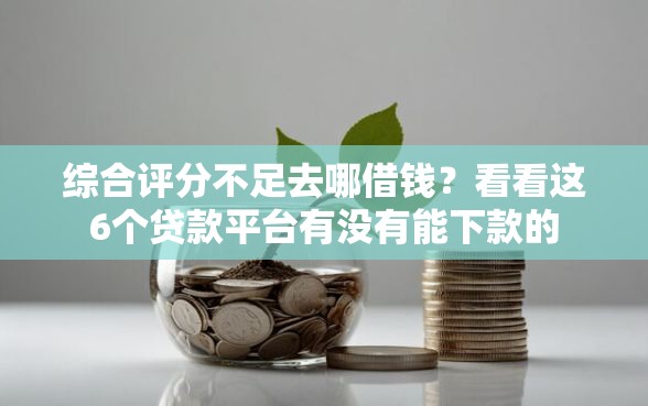综合评分不足去哪借钱？看看这6个贷款平台有没有能下款的