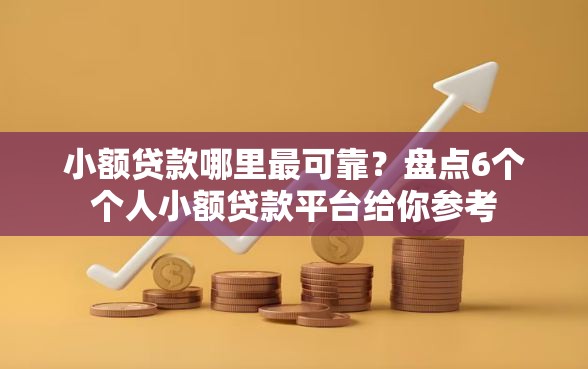 小额贷款哪里最可靠？盘点6个个人小额贷款平台给你参考