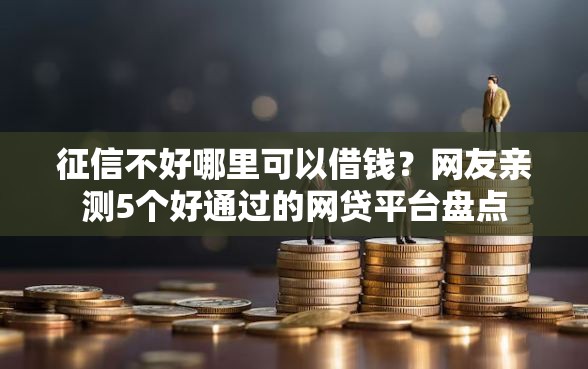 征信不好哪里可以借钱？网友亲测5个好通过的网贷平台盘点