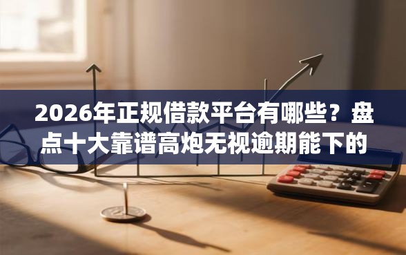 2026年正规借款平台有哪些？盘点十大靠谱高炮无视逾期能下的app