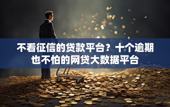 不看征信的贷款平台？十个逾期也不怕的网贷大数据平台