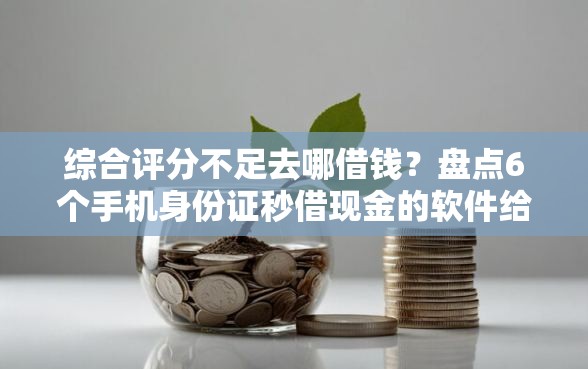 综合评分不足去哪借钱？盘点6个手机身份证秒借现金的软件给你参考