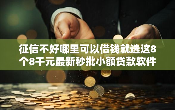 征信不好哪里可以借钱就选这8个8千元最新秒批小额贷款软件