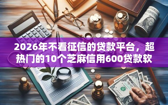 2026年不看征信的贷款平台，超热门的10个芝麻信用600贷款软件推荐