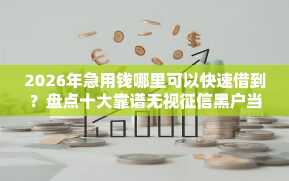 2026年急用钱哪里可以快速借到？盘点十大靠谱无视征信黑户当前逾期必下款的口子