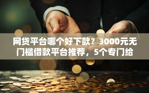 网贷平台哪个好下款？3000元无门槛借款平台推荐，5个专门给花户放款的平台盘点