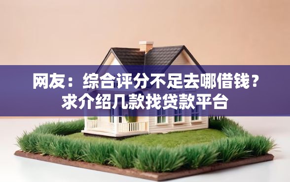 网友：综合评分不足去哪借钱？求介绍几款找贷款平台