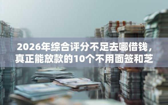 2026年综合评分不足去哪借钱，真正能放款的10个不用面签和芝麻分的贷款平台推荐