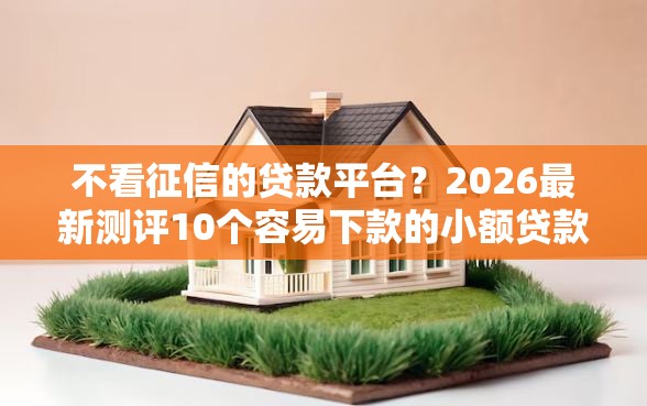 不看征信的贷款平台？2026最新测评10个容易下款的小额贷款平台