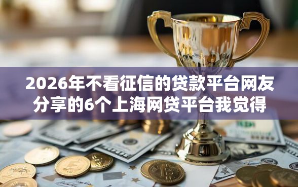 2026年不看征信的贷款平台网友分享的6个上海网贷平台我觉得不错！