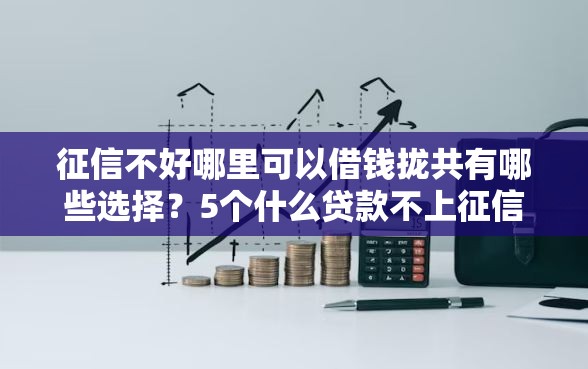 征信不好哪里可以借钱拢共有哪些选择？5个什么贷款不上征信平台详解