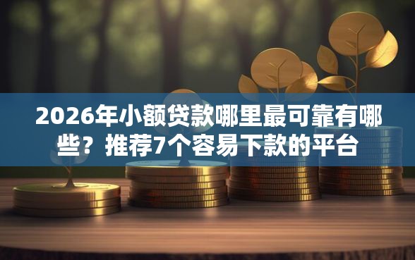 2026年小额贷款哪里最可靠有哪些？推荐7个容易下款的平台