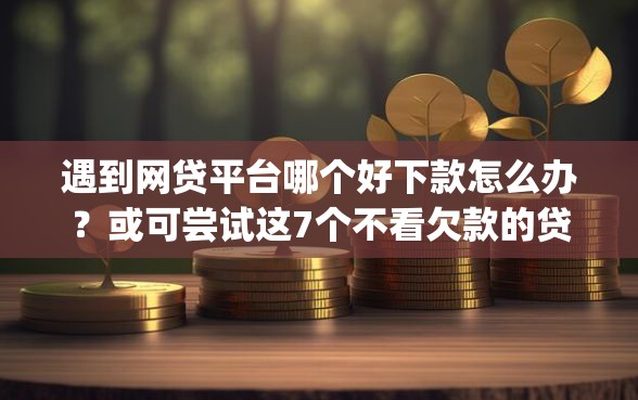 遇到网贷平台哪个好下款怎么办？或可尝试这7个不看欠款的贷款app