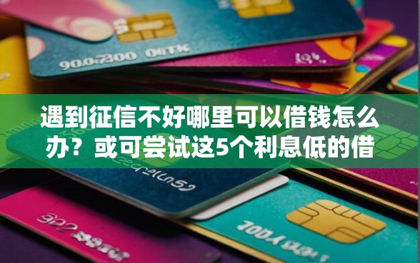 遇到征信不好哪里可以借钱怎么办？或可尝试这5个利息低的借钱平台
