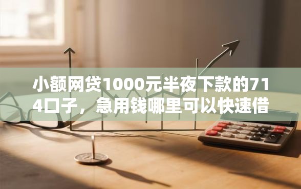 小额网贷1000元半夜下款的714口子，急用钱哪里可以快速借到的8个平台介绍