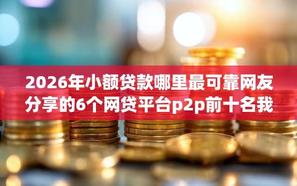 2026年小额贷款哪里最可靠网友分享的6个网贷平台p2p前十名我觉得不错！