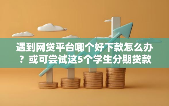 遇到网贷平台哪个好下款怎么办？或可尝试这5个学生分期贷款平台