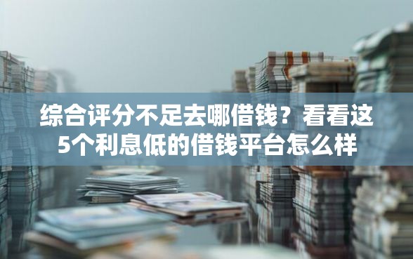 综合评分不足去哪借钱？看看这5个利息低的借钱平台怎么样