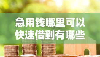 急用钱哪里可以快速借到有哪些？10个貌似免审批、贷款咨询平台合集
