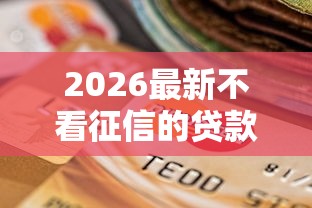 2026最新不看征信的贷款平台（支持微信），6个微博专享借钱平台无私分享