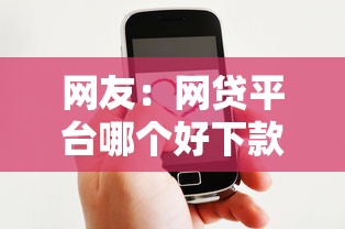网友：网贷平台哪个好下款？求介绍几款微信借钱平台
