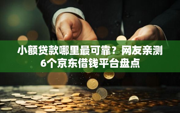 小额贷款哪里最可靠？网友亲测6个京东借钱平台盘点