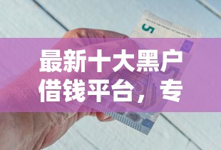 最新十大黑户借钱平台，专治急用钱哪里可以快速借到