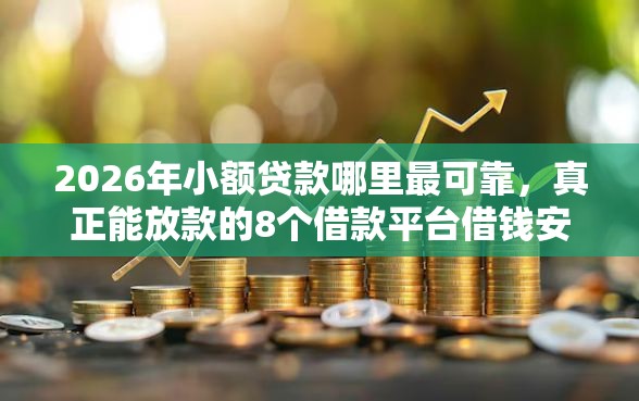 2026年小额贷款哪里最可靠，真正能放款的8个借款平台借钱安全推荐