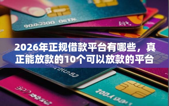 2026年正规借款平台有哪些，真正能放款的10个可以放款的平台不查征信推荐