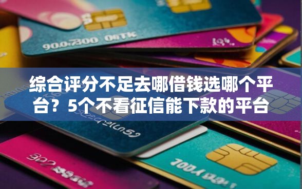 综合评分不足去哪借钱选哪个平台？5个不看征信能下款的平台推荐