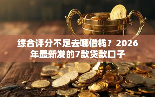 综合评分不足去哪借钱？2026年最新发的7款贷款口子
