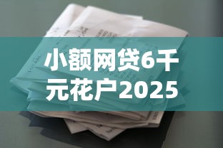 小额网贷6千元花户2025能下款的口子，正规借款平台有哪些的7个平台介绍