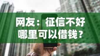网友：征信不好哪里可以借钱？求介绍几款公积金网上贷款平台